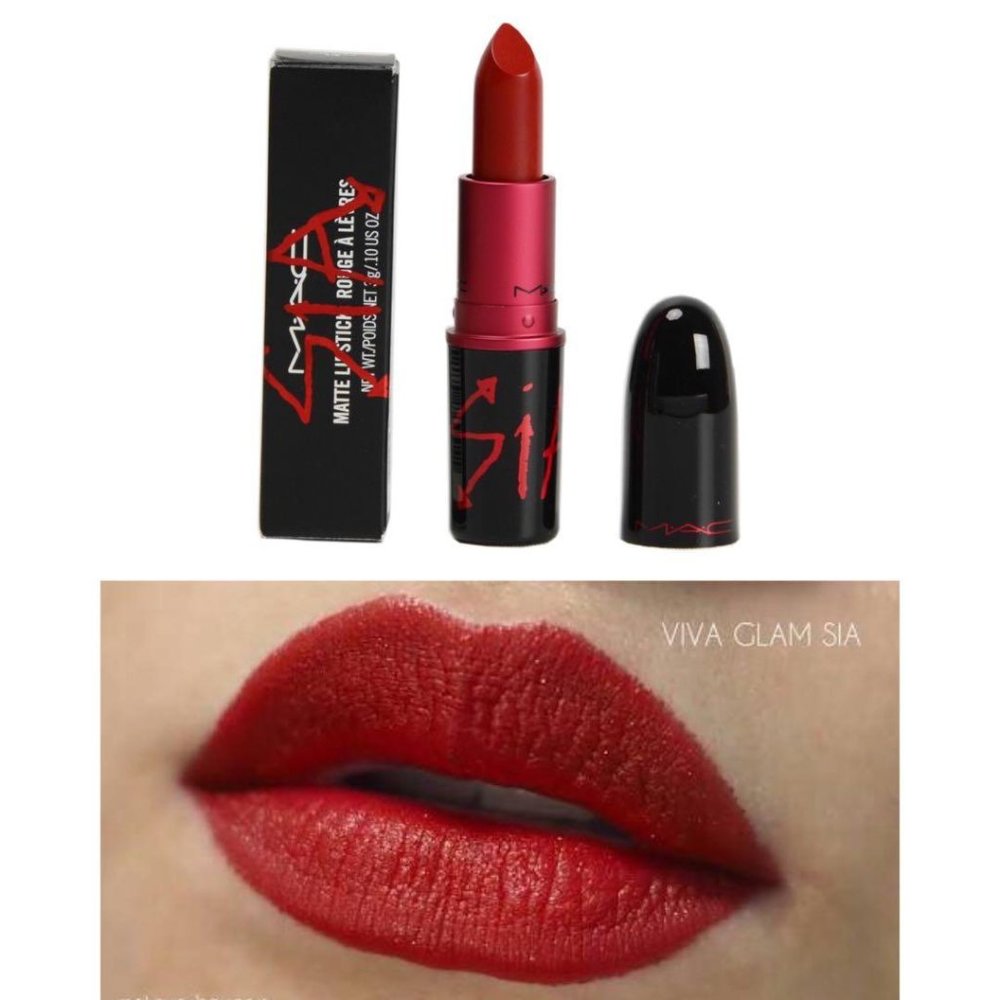 Last One! MAC "SIA" Lipstick VIVA GLAM NIB - Picture 3 of 11